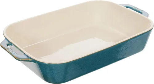 Miniatura 11 de staub Dish 40511-882 - Plato rectangular, color turquesa, 5.5 x 4.3 pulgadas (5.5 x 4.3 in), de cerámica, apto para horno y microondas