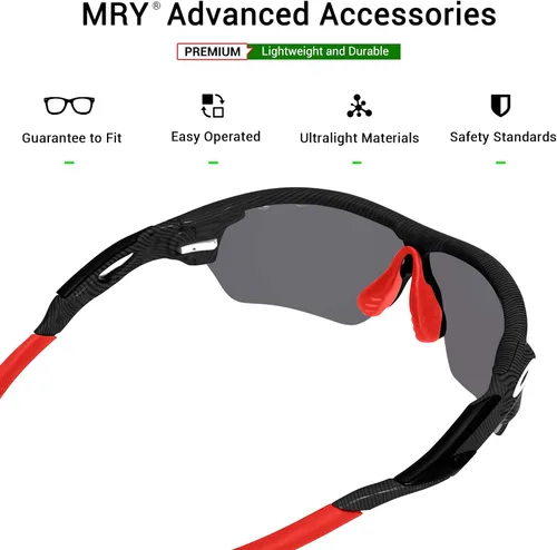 Miniatura 6 de Mryok Calcetines de repuesto para gafas de sol Oakley RadarLock Path XL Pitch Edge - Opciones