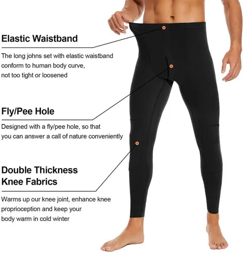 Miniatura 4 de SIMIYA Ropa interior térmica para hombre, ropa interior térmica ultra suave para hombre