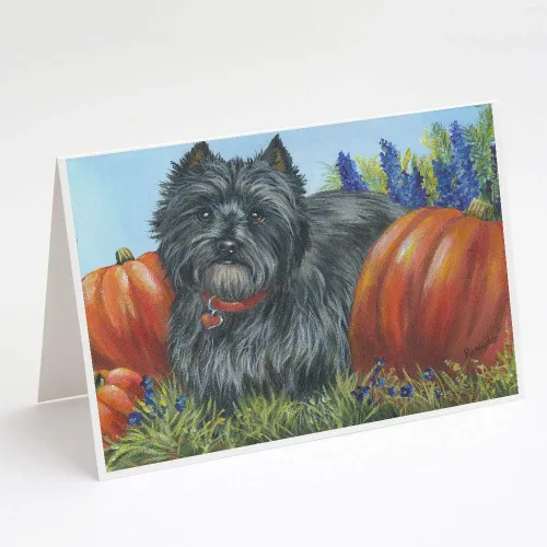 Miniatura 4 de Caroline's Treasures PPP3013GCA7P - Tarjetas de felicitación y sobres para mascotas de Basset Hound Teacher, paquete de 8 tarjetas en blanco
