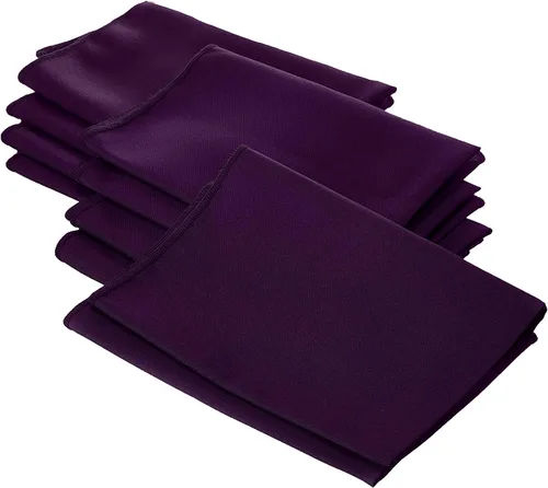 Miniatura 107 de LA Linen Paquete de 10 servilletas de popelina de poli, servilletas de tela suave, servilletas lavables y reutilizables, servilletas de mesa