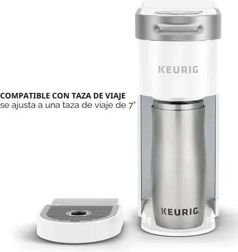 Miniatura 9 de Keurig - Cafetera K-Slim de una sola porción con cápsulas K-Cup, tecnología MultiStream, 3 tamaños de preparación, diseño delgado y elegante, Blanco
