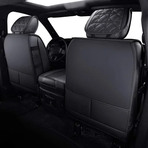 Miniatura 3 de YIERTAI - Fundas de asiento para Dodge RAM, camionetas 2009-2026, 1500/2500/3500HD, Set completo, solo para asientos delanteros, de doble cabina y 2
