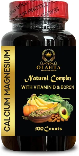 Complejo de calcio y magnesio con vitamina D y boro, nutrientes vitales para estilos de vida activos, refuerzo inmunológico, quelato de aminoácidos,