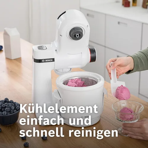 Miniatura 6 de Bosch MUZS2EB passend zu Küchenmaschinen MUMS2 máquina de hielo, Plástico, Blanco