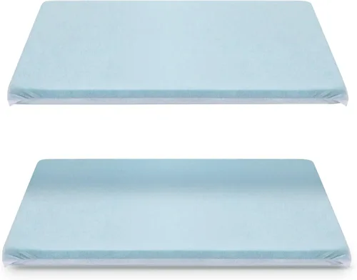 Beeveer 2 almohadas de espuma viscoelástica ajustables de altura delgada para aliviar el dolor de cuello, capa delgada de espuma viscoelástica plana