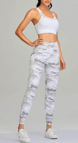 Miniatura 122 de Oalka - Pantalones deportivos para mujer, con cintura alta y bolsillos, para hacer deporte, yoga y entrenar