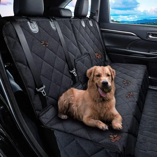Miniatura 9 de Petalage - Funda de asiento de automóvil para perro, antideslizante, impermeable, resistente, a prueba de arañazos, lavable, compatible