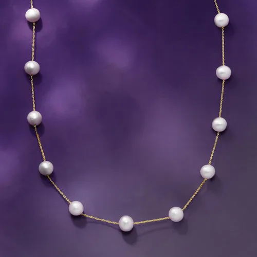Miniatura 5 de Ross-Simons 6-6.5mm Cultured Pearl Station Necklace
