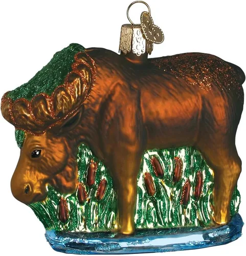 Miniatura 10 de Old World Christmas - Adorno de vidrio soplado de perezoso sonriente abrazando una rama para árbol de Navidad, decoración festiva artesanal