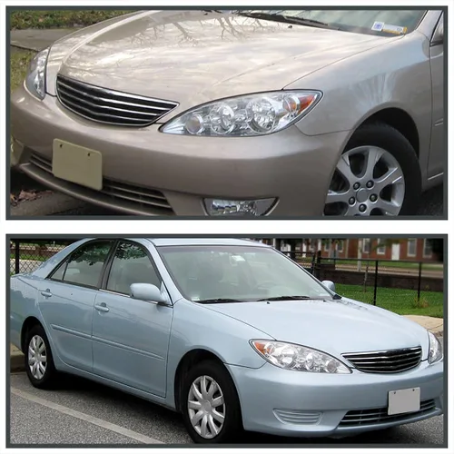 Miniatura 2 de SPEC-D TUNING Faros delanteros cromados compatibles con Toyota Camry 2005-2006, conjunto de lámpara de luz frontal L+R