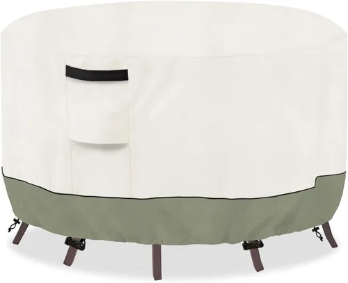 Miniatura 10 de Funda rectangular para mesa de exterior, impermeable, para muebles de patio, funda rectangular para mesa de comedor al aire libre, 60 pulgadas