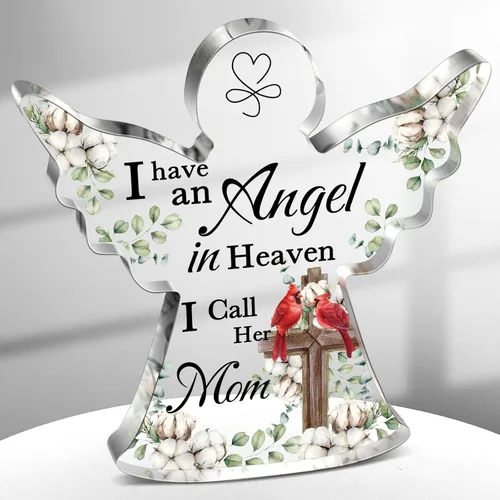 Karenhi Regalos de Navidad Cardenal Rojo de 4 Pulgadas Regalo Conmemorativo de Duelo por la Pérdida de un Ser Querido Decoraciones de Condolencia