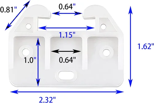 Miniatura 3 de FDXGYH 10 piezas de guías de cajones de plástico Guías de carril de cajones Guía de riel para cajones para cómodas, alacenas y sistemas de cajones