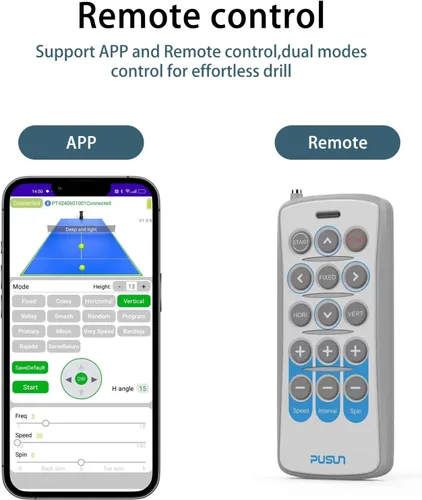 Miniatura 5 de Padel-Smart-Máquina profesional de pelotas de pádel con control de aplicación, capacidad de más de 100 bolas, batería de 4 a 6 horas, 12 modos