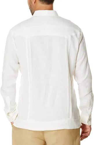 Miniatura 2 de Cubavera Men's 100% Linen Four-Pocket Long Sleeve Button Down Guayabera Shirt (Size Small - 5X Big & Tall)
