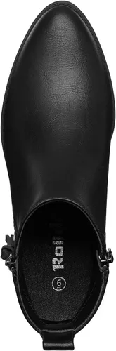 Miniatura 9 de Rollda Botines de tacón bajo para mujer, con cremallera lateral, botas cortas para mujer