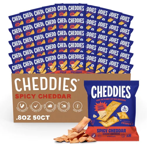 Miniatura 10 de Cheddies, Galletas de queso cheddar 100% naturales con proteína, queso cheddar, 4.2 onzas, 6g de proteína, bajas en carbohidratos