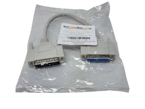 Miniatura 2 de Your Cable Store 1 pie DB25 25 Pin Serial Port Cable macho/hembra RS232
