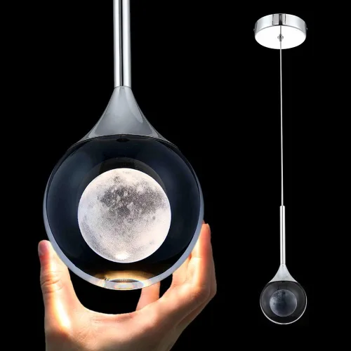 Sedelan Lámpara colgante de cristal, iluminación moderna para isla de cocina, LED de 5 W, mini luz colgante, luces de isla de lujo para cocina,