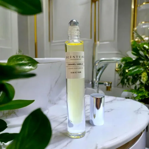 Miniatura 5 de Scentual Fragrances, Aceite de perfume de lujo, ultra concentrado para mujer, aceite de fragancia roll-on de larga duración, mini perfume de viaje