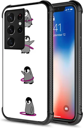 Miniatura 48 de CARLOCA Funda compatible con Samsung Galaxy S20, familia de jirafas divertidas en blanco y negro, para niñas y mujeres, diseño gráfico de moda, a