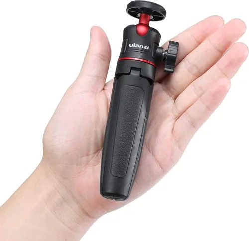 Miniatura 6 de MT-08 Mini trípode negro para cámara, trípode universal de tornillo de 1/4 pulgadas compatible con DJI OSMO Pocket 3/Insta 360 x 5/OSMO