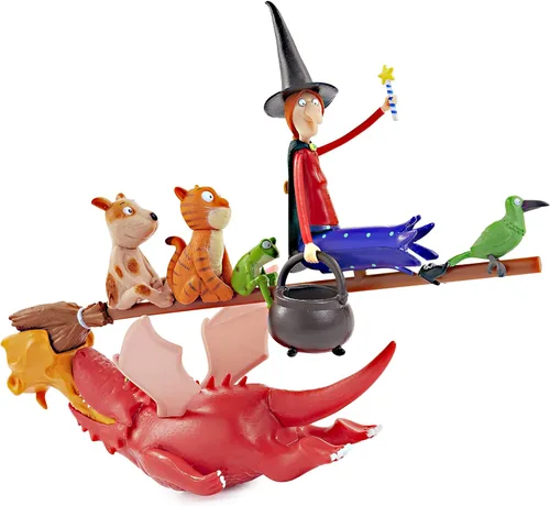 The Room On The Broom Story Time Set | Figuras de acción coleccionables de personajes articulados | Juguetes oficiales y regalos de la serie de