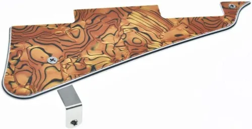 Miniatura 83 de Dopro Golpeador de guitarra LP y soporte de acero inoxidable LP con tornillos de montaje de acero negro para USA Les Paul Aged White