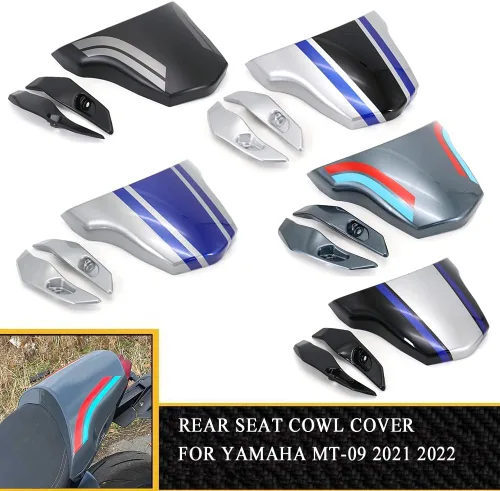 Miniatura 5 de Para Yamaha MT-09 MT-09 2021 2022 Accesorios de motocicleta Asiento trasero del pasajero Cowl Solo Seat Protector de carenado MT-09 2021 2022 Gris
