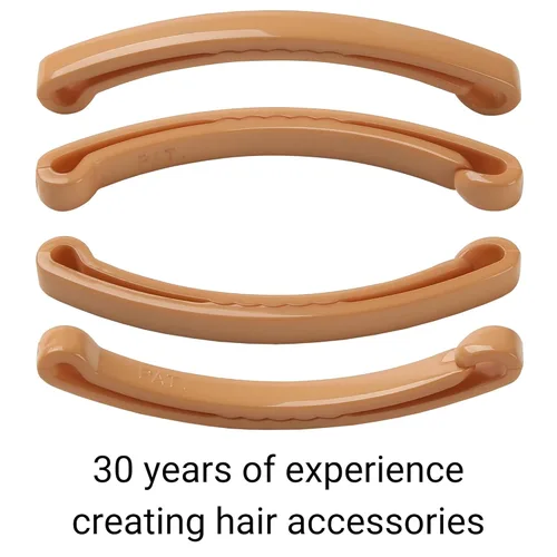 Miniatura 3 de Pinzas grandes de plástico para peinar, pinzas decorativas para medio recogido y cola de caballo, para niñas, mujeres con cabello muy fino y medio