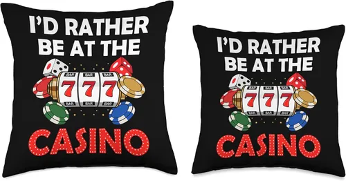 Miniatura 3 de Casino Poker Slot Machine Gambler Gambling Design Funny Casino - Almohada de juego con tarjeta de máquina tragamonedas de Las Vegas, 16 x 16