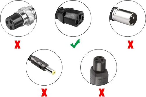 Miniatura 6 de Cargador 72V 3A Enchufe de 3 pines para 60V 20AH 32AH AGM Gel SLA Big Electric Scooters, eWheels EW-52 EW-54, Go Karts, Big Toys, 60V Batería