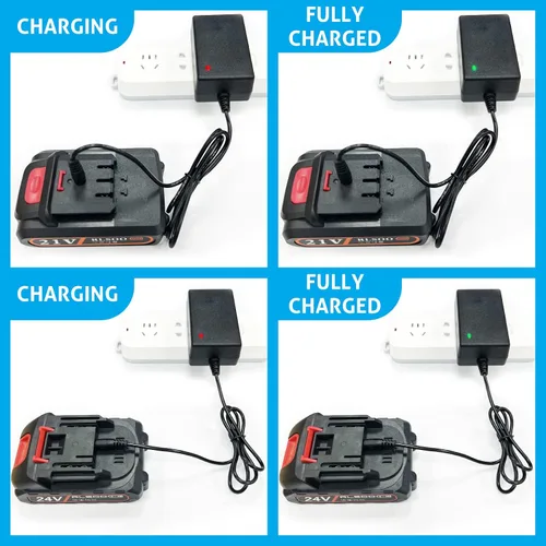 Miniatura 3 de Cargador de batería para mini motosierra de 4 y 6 pulgadas, cargador de batería de litio, accesorios de motosierra portátil eléctrica eléctrica