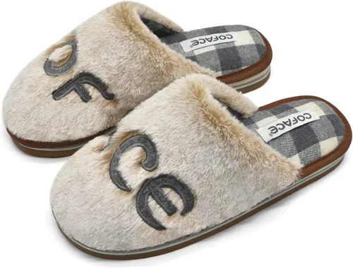 Miniatura 7 de COFACE Pantuflas de espuma viscoelástica para mujer, cómodas y cálidas, con forro de cojín acogedor