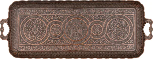 Miniatura 11 de Alisveristime Bandeja rectangular turca otomana para café y té (bandeja pequeña) (13 pulgadas x 5.5 pulgadas) (utentica)