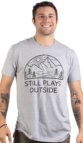 Miniatura 45 de Camiseta de senderismo Still Plays Outside Divertida camiseta para excursionista, camping, campista, al aire libre, hombres y mujeres