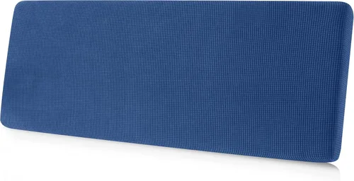 Miniatura 11 de CHUN YI - Funda elástica de cojín para sofá biplaza, funda de asiento de sofá con tela jacquard de elastano (mediana, color marfil blanco)