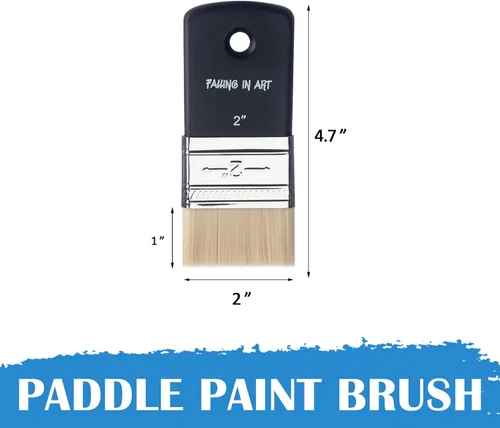 Miniatura 2 de Falling in Art Pincel plano de paleta para pintura al óleo y acrílicas, 2 pulgadas