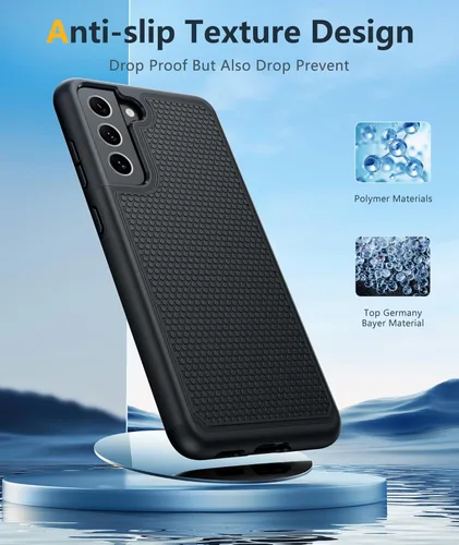 Miniatura 5 de Funda para Galaxy S21 FE 5G: Funda para teléfono S21 FE Samsung Cubierta protectora de doble capa de servicio pesado rugosa resistente a prueba