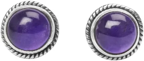 Miniatura 4 de Pendientes de tuerca con gemas, plata de ley 925, aretes de 6 mm redondos para niñas y mujeres, regalo