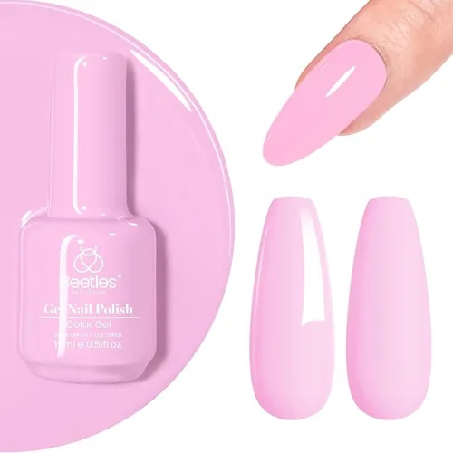 Miniatura 98 de Beetles - Esmalte de uñas de gel verde luminoso que brilla en la oscuridad, esmalte de uñas de gel que se absorbe con lámpara LED UV, arte de uñas