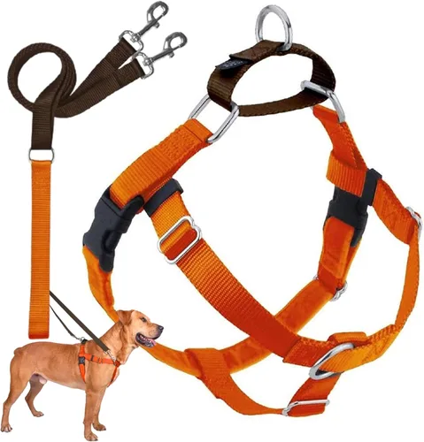 Miniatura 25 de 2 Hounds Design - Arnés para perro (libertad sin tirar), control ajustable, suave y cómodo para pasear perros fácilmente, para perros pequeños, Azul