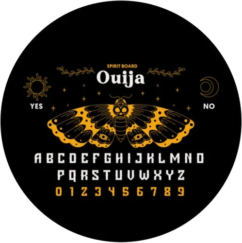 Miniatura 3 de Ouija Board Oculto Polilla Horror Halloween Diseño Artístico PopSockets intercambiables PopGrip