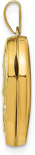 Miniatura 2 de Colgante de oro amarillo de 14 quilates Love You Always con dije de corazón para mujer, regalos para ella