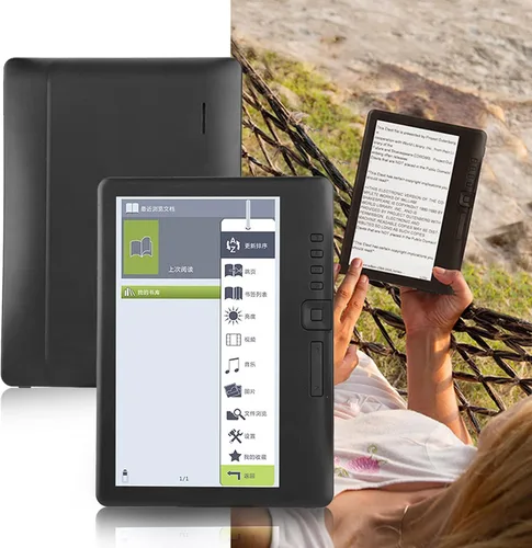 Miniatura 2 de Lector de libros electrónicos, lector de libros electrónicos TFT LCD de 7 pulgadas, dispositivo digital impermeable de mano con funciones multimedia