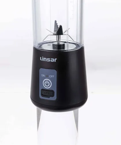 Miniatura 3 de Batidora portátil (negra) para batidos y licuados con cuchillas duraderas de acero inoxidable para un rendimiento de licuado potente, recargable por