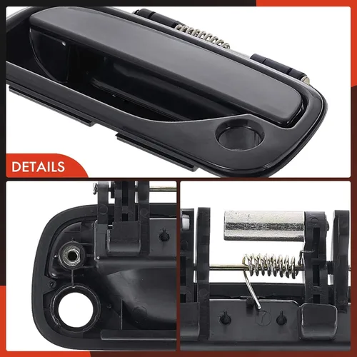 Miniatura 7 de A-Premium Manija de puerta exterior delantera izquierda del lado del conductor compatible con Toyota Tundra 2000-2003, Tundra 2004-2006 Pastilla
