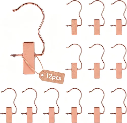 Miniatura 10 de Ganchos para botas de 4.5 pulgadas, ganchos de metal dorados para colgar guantes, zapatos, ganchos de lavandería, extensiones de cabello, clips