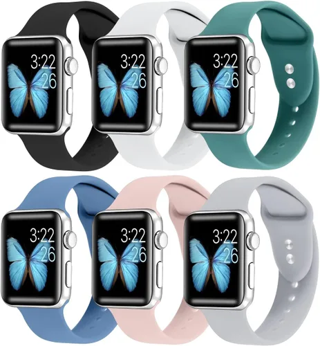 Miniatura 8 de Libra Gemini Compatible con Apple Watch Band de 1.496 pulgadas, 1.575 pulgadas, 1.614 pulgadas, 1.654 pulgadas, 1.732 pulgadas, 1.772 pulgadas